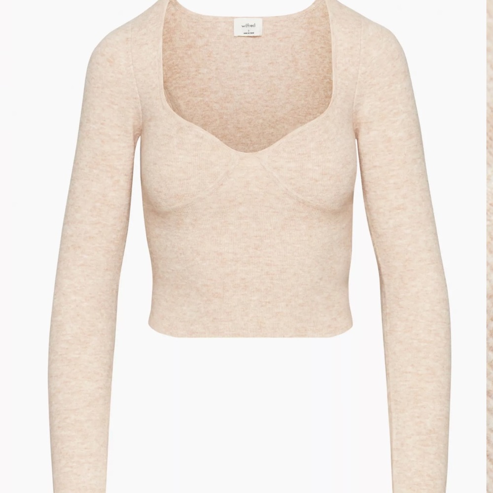 Aritzia Greer Sweater in Heather Light XS NWT